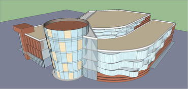 免费商业街SketchUp模型下载 打造理想商业建筑设计